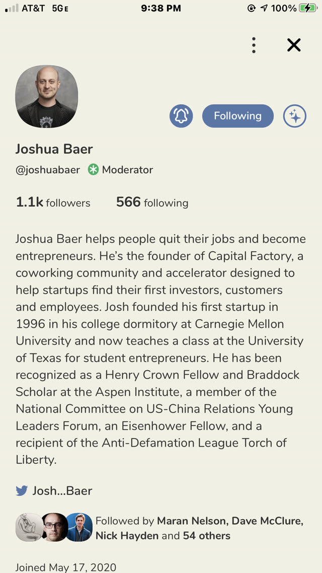 Joshua Baer — community photograph