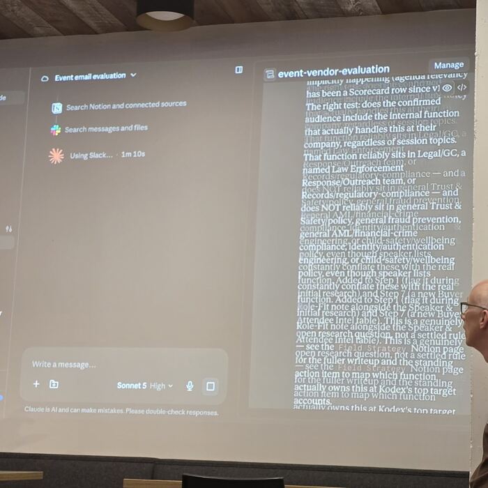 Frame 6 from the Claude Code Community Meetup, Station Austin, 10 August 2026