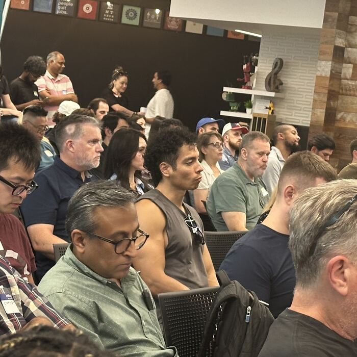 Frame 14 from the Claude Code Community Meetup, Station Austin, 10 August 2026