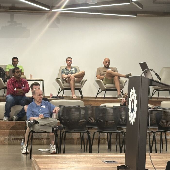 Frame 33 from the Claude Code Community Meetup, Station Austin, 10 August 2026