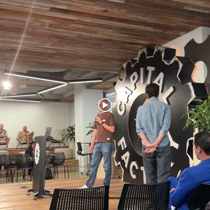 Frame 41 from the Claude Code Community Meetup, Station Austin, 10 August 2026