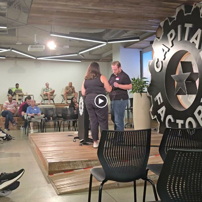 Frame 43 from the Claude Code Community Meetup, Station Austin, 10 August 2026