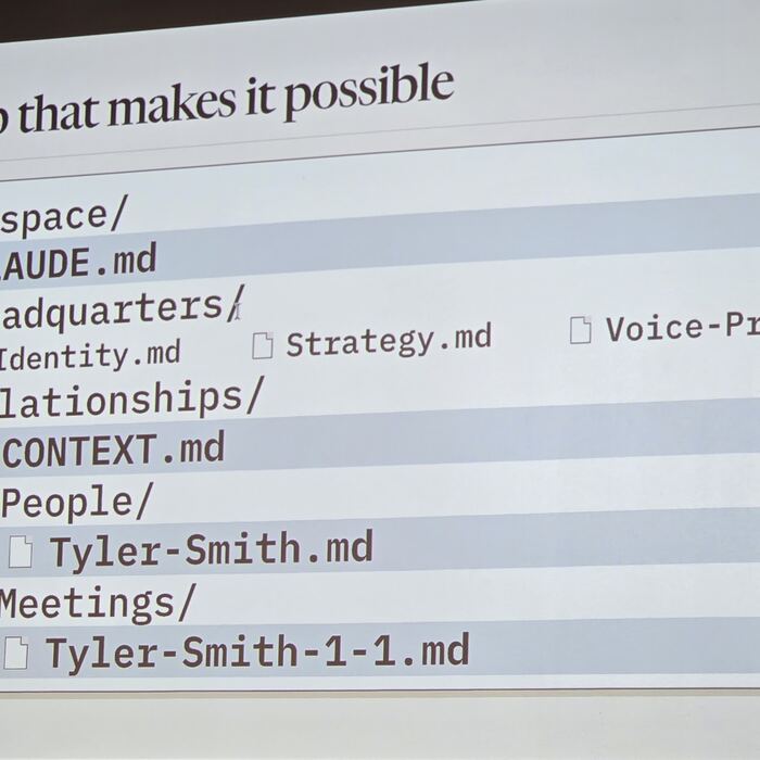 Frame 49 from the Claude Code Community Meetup, Station Austin, 10 August 2026