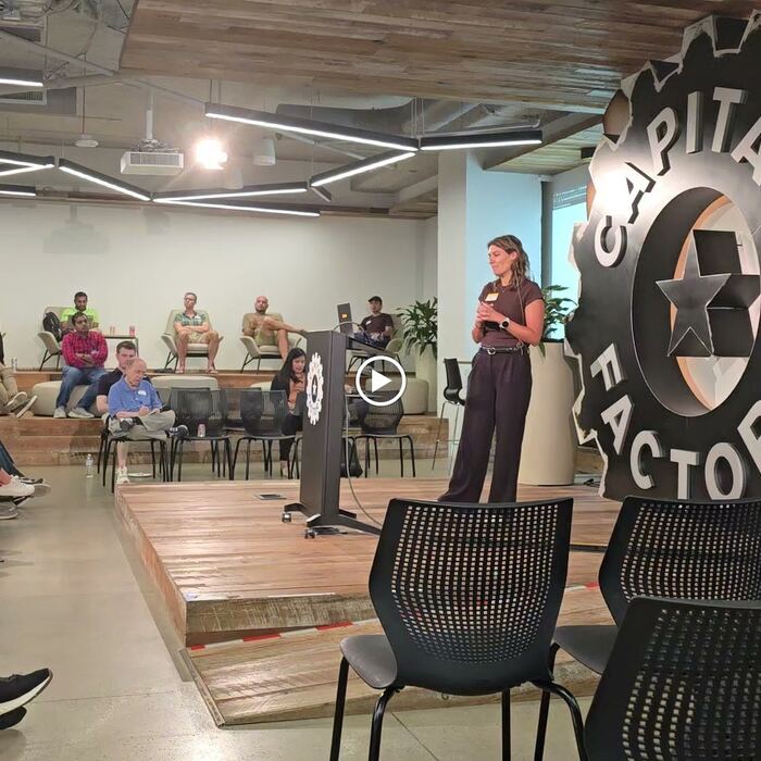 Frame 59 from the Claude Code Community Meetup, Station Austin, 10 August 2026