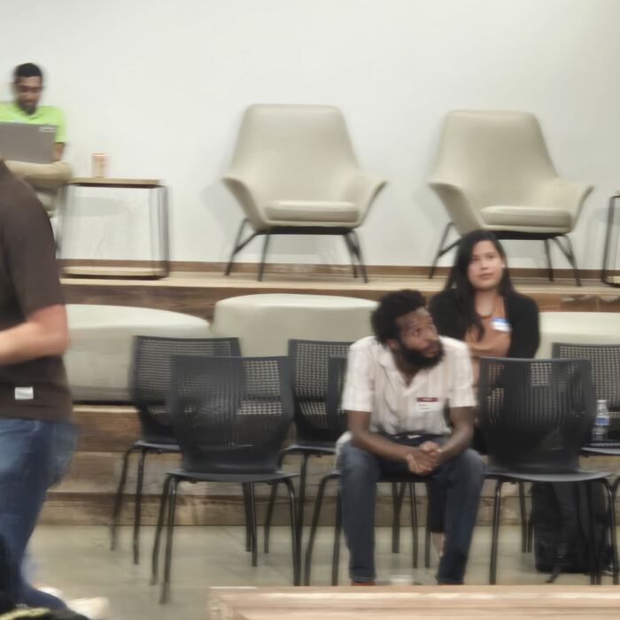 Frame 68 from the Claude Code Community Meetup, Station Austin, 10 August 2026