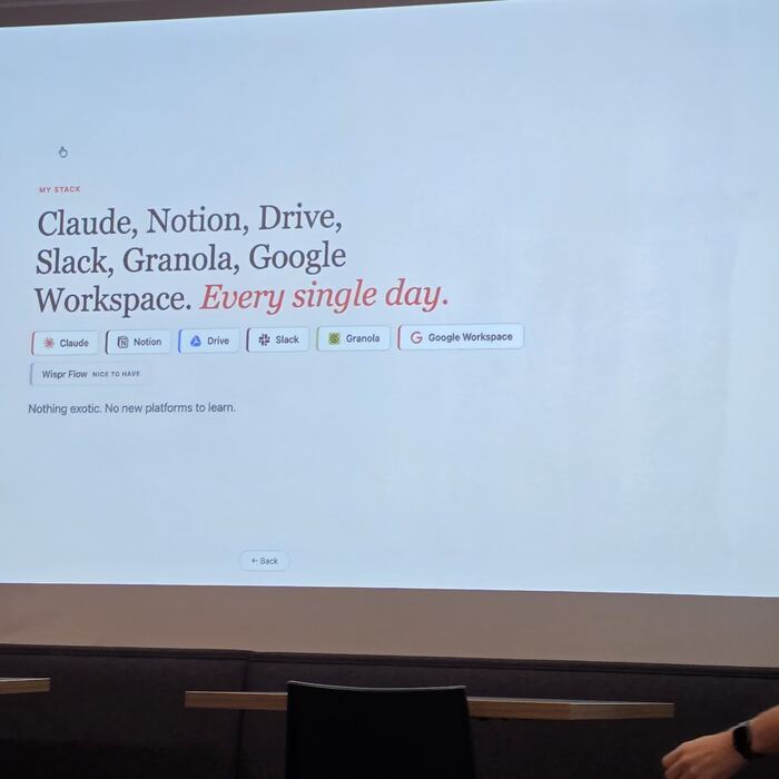 Frame 74 from the Claude Code Community Meetup, Station Austin, 10 August 2026