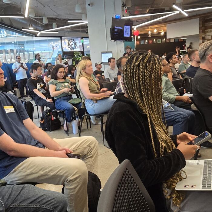 Frame 84 from the Claude Code Community Meetup, Station Austin, 10 August 2026
