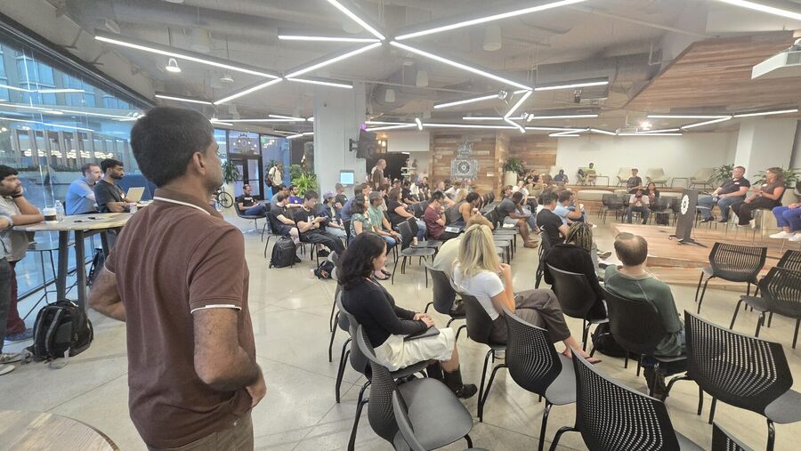 Attendees at the August 10 Claude Code meetup in Austin